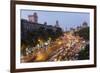 Chhatrapati Shivaji Terminus Train Station and Central Mumbai, India-Peter Adams-Framed Photographic Print