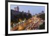 Chhatrapati Shivaji Terminus Train Station and Central Mumbai, India-Peter Adams-Framed Photographic Print