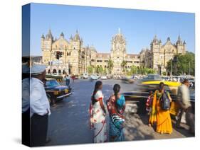 Chhatrapati Shivaji Terminus (Victoria Terminus), UNESCO World Heritage Site, Mumbai, Maharashtra S-Gavin Hellier-Stretched Canvas