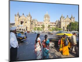 Chhatrapati Shivaji Terminus (Victoria Terminus), UNESCO World Heritage Site, Mumbai, Maharashtra S-Gavin Hellier-Mounted Photographic Print