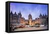 Chhatrapati Shivaji Terminus (Victoria Terminus), UNESCO World Heritage Site-Alex Robinson-Framed Stretched Canvas