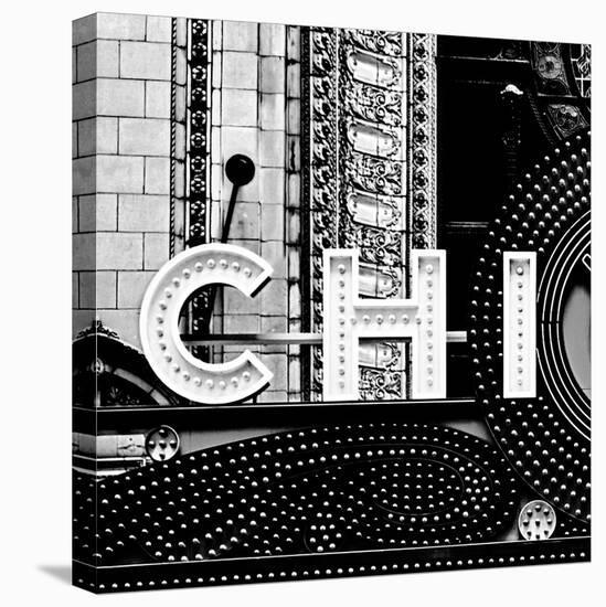 Chi B&W Sqaure-Gail Peck-Stretched Canvas