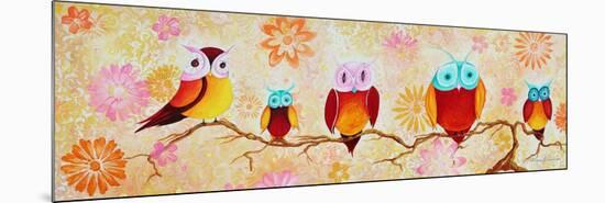 Chi Omega Owl Painting-Megan Aroon Duncanson-Mounted Premium Giclee Print