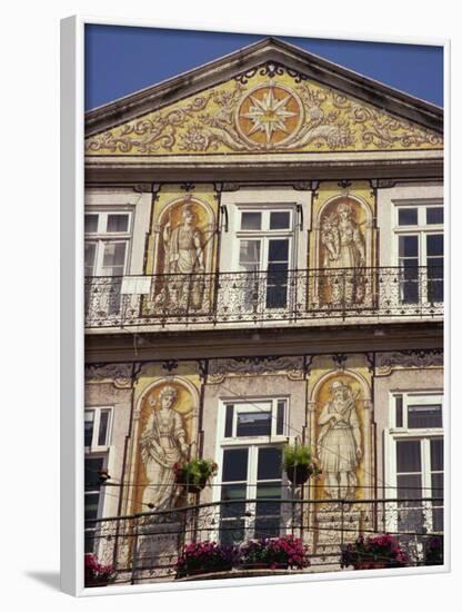 Chiado, Teramic Tile Pictures on House, Trindade, Lisbon, Portugal, Europe-Ken Gillham-Framed Photographic Print