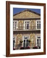 Chiado, Teramic Tile Pictures on House, Trindade, Lisbon, Portugal, Europe-Ken Gillham-Framed Photographic Print