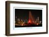 Chiago skyline Chicago White Sox  win-Patrick  J. Warneka-Framed Photographic Print