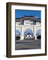 Chiang Kai Shek Memorial Hall Arch, Taipei, Taiwan, Asia-Charles Bowman-Framed Photographic Print