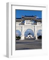 Chiang Kai Shek Memorial Hall Arch, Taipei, Taiwan, Asia-Charles Bowman-Framed Photographic Print