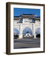 Chiang Kai Shek Memorial Hall Arch, Taipei, Taiwan, Asia-Charles Bowman-Framed Photographic Print