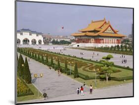 Chiang Kai Shek Memorial Square, Hall and National Theatre, Taipei, Taiwan-Adina Tovy-Mounted Photographic Print