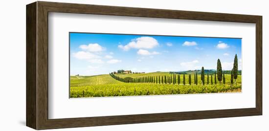 Chianti Area Panorama Tuscany-null-Framed Art Print