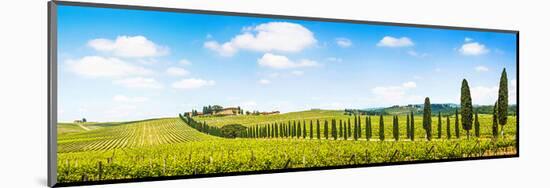 Chianti Area Panorama Tuscany-null-Mounted Art Print