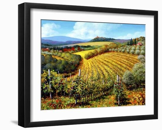 Chianti Vineyards-Michael Swanson-Framed Art Print