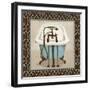 Chic Lattice Bath I-Elizabeth Medley-Framed Art Print