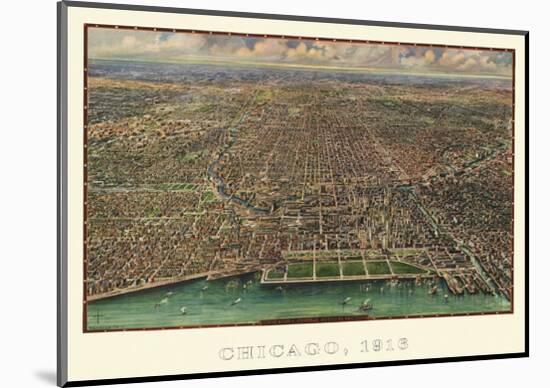 Chicago 1916-Reincke-Mounted Giclee Print