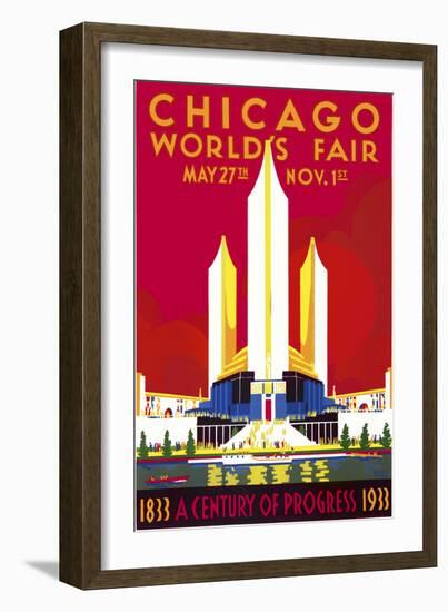 Chicago, a Century of Progress-null-Framed Premium Giclee Print