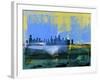 Chicago Abstract Skyline I-Emma Moore-Framed Art Print