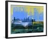 Chicago Abstract Skyline I-Emma Moore-Framed Art Print