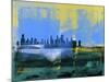 Chicago Abstract Skyline I-Emma Moore-Mounted Art Print