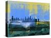 Chicago Abstract Skyline I-Emma Moore-Stretched Canvas