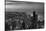 Chicago Aerial North View In BW-Steve Gadomski-Stretched Canvas