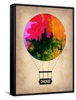 Chicago Air Balloon-NaxArt-Framed Stretched Canvas