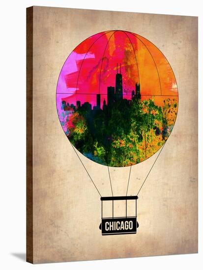 Chicago Air Balloon-NaxArt-Stretched Canvas