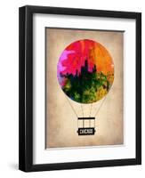 Chicago Air Balloon-NaxArt-Framed Art Print