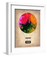 Chicago Air Balloon-NaxArt-Framed Art Print