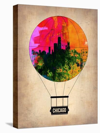 Chicago Air Balloon-NaxArt-Stretched Canvas