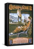 Chicago and Alton Rail Road Poster, C.1885-null-Framed Stretched Canvas