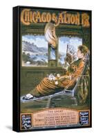 Chicago and Alton Rail Road Poster, C.1885-null-Framed Stretched Canvas