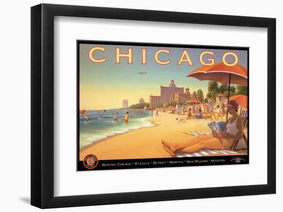 Chicago and Southern Air-Kerne Erickson-Framed Art Print