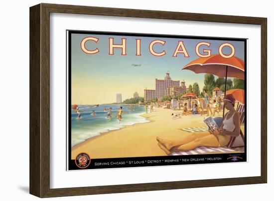 Chicago and Southern Air-Kerne Erickson-Framed Art Print