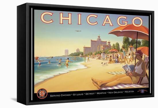 Chicago and Southern Air-Kerne Erickson-Framed Stretched Canvas