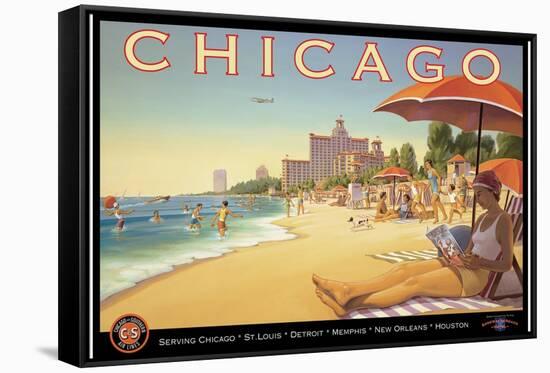 Chicago and Southern Air-Kerne Erickson-Framed Stretched Canvas