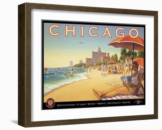 Chicago and Southern Air-Kerne Erickson-Framed Art Print