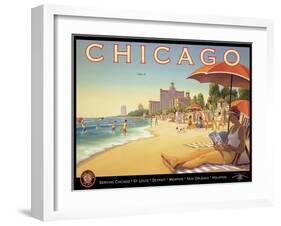 Chicago and Southern Air-Kerne Erickson-Framed Art Print