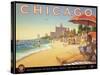 Chicago and Southern Air-Kerne Erickson-Stretched Canvas