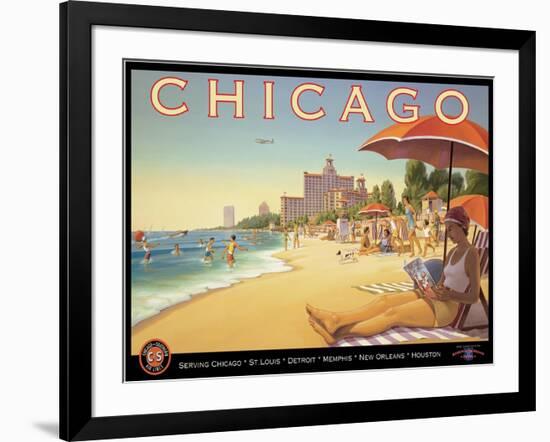 Chicago and Southern Air-Kerne Erickson-Framed Art Print