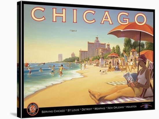 Chicago and Southern Air-Kerne Erickson-Stretched Canvas