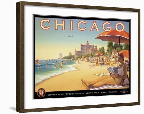 Chicago and Southern Air-Kerne Erickson-Framed Art Print