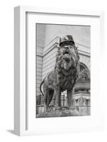 Chicago Art Institute Lion-Patrick Warneka-Framed Photographic Print