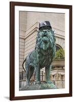 Chicago Art Institute Lion-Patrick Warneka-Framed Photographic Print