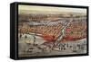 Chicago as it Was, circa 1880-Currier & Ives-Framed Stretched Canvas