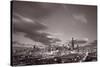 Chicago At Dusk BW-Steve Gadomski-Stretched Canvas