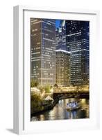 Chicago at Night #2, Chicago '07 - Color-Monte Nagler-Framed Photographic Print