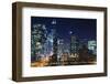 Chicago at Night.-rudi1976-Framed Photographic Print