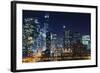 Chicago at Night.-rudi1976-Framed Photographic Print