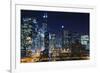 Chicago at Night.-rudi1976-Framed Photographic Print